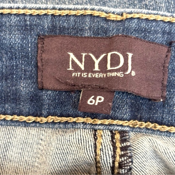 NYDJ Marilyn Straight Jeans Cool Embrace Denim Classic Medium Wash Romance 6P - Picture 10 of 16